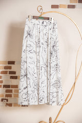 フラワータックスカート