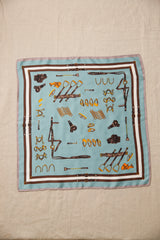 馬具柄ミニスカーフ