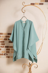 スクエアシャツポンチョ