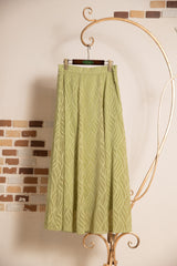 ジャガードフレアスカート