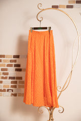 ジャガードフレアスカート