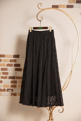 ジャガードフレアスカート