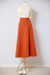 キルティングフレアスカート