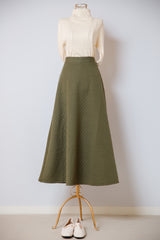 キルティングフレアスカート