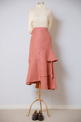 アシメフレアロングスカート