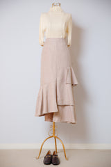 アシメフレアロングスカート