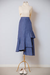アシメフレアロングスカート