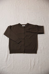 超軽量ニットロゴカーディガン