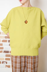 超軽量ニットドルマンプルオーバー