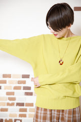 超軽量ニットドルマンプルオーバー