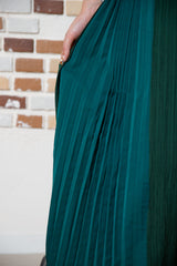 ジャガード切替サイドプリーツパンツ