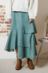 アシメフレアロングスカート