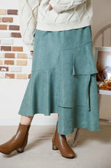 アシメフレアロングスカート