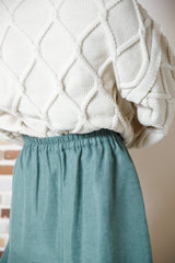 アシメフレアロングスカート