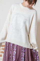 サークルロゴ刺繍プルオーバー