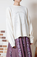 サークルロゴ刺繍プルオーバー