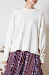 サークルロゴ刺繍プルオーバー