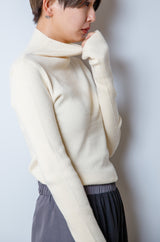 リブプチハイネックプルオーバー