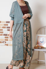 メッシュ切替ニットトッパー