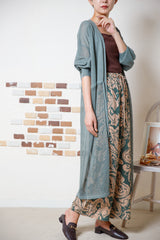 メッシュ切替ニットトッパー