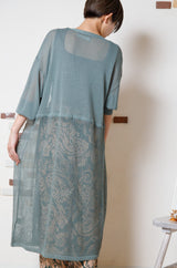 メッシュ切替ニットトッパー