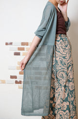 メッシュ切替ニットトッパー