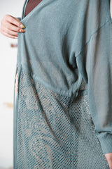 メッシュ切替ニットトッパー