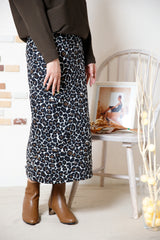 レオパードジャガードスカート