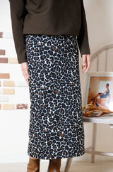 レオパードジャガードスカート