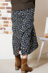レオパードジャガードスカート