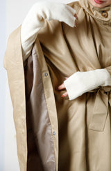 スクエアポンチョコート