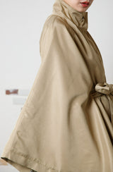 スクエアポンチョコート