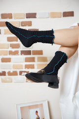 配色メローソックス