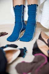 配色メローソックス