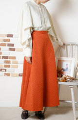 キルティングフレアスカート