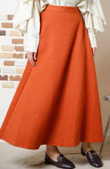 キルティングフレアスカート