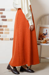 キルティングフレアスカート