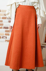 キルティングフレアスカート