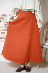 キルティングフレアスカート