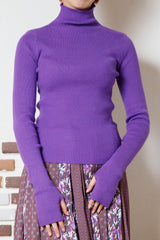 リブプチハイネックプルオーバー