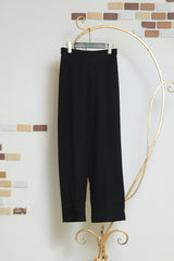 リネンタッチストレートパンツ