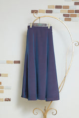 シャンブレーマキシフレアスカート