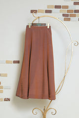 シャンブレーマキシフレアスカート