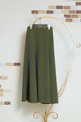 シャンブレーマキシフレアスカート