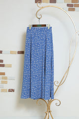 柄マキシフレアスカート