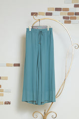 麻調シアーフレアパンツ