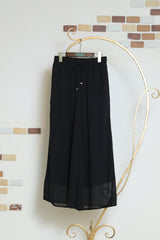 麻調シアーフレアパンツ