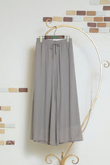 麻調シアーフレアパンツ