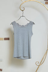 バックレースタンクトップ