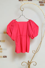 バルーンスリーブオフショルブラウス